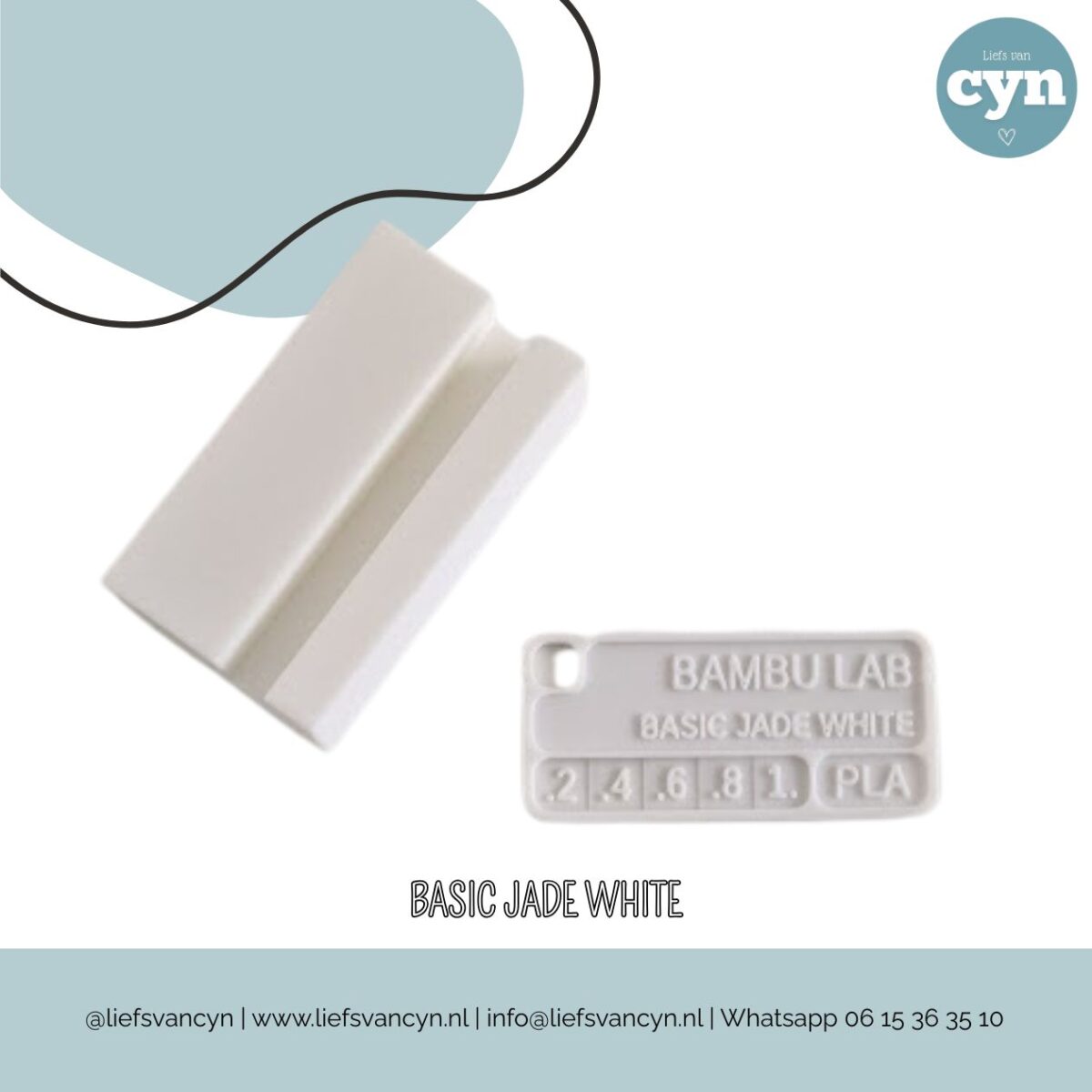 Houder Basic Jade White