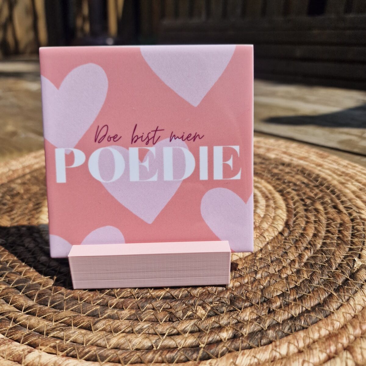 Houder Peach Pink