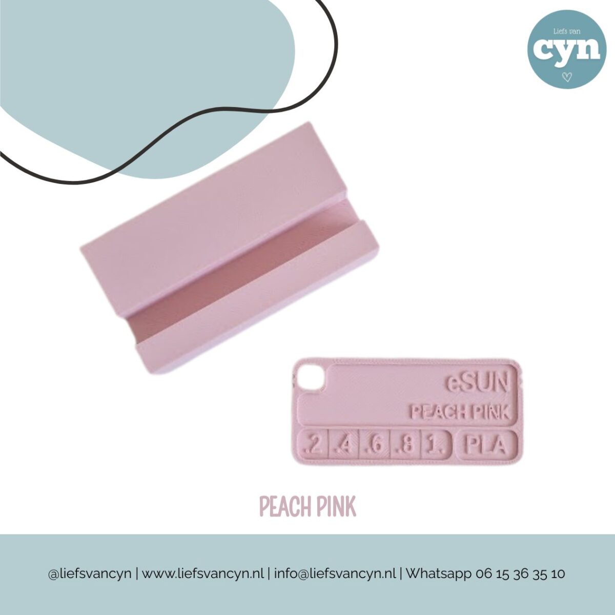 Houder Peach Pink