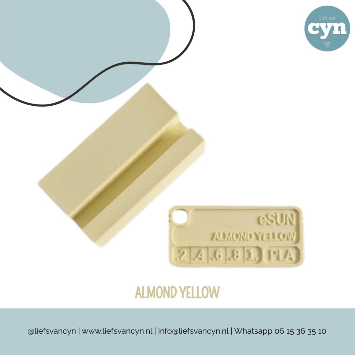 Houder Almond Yellow